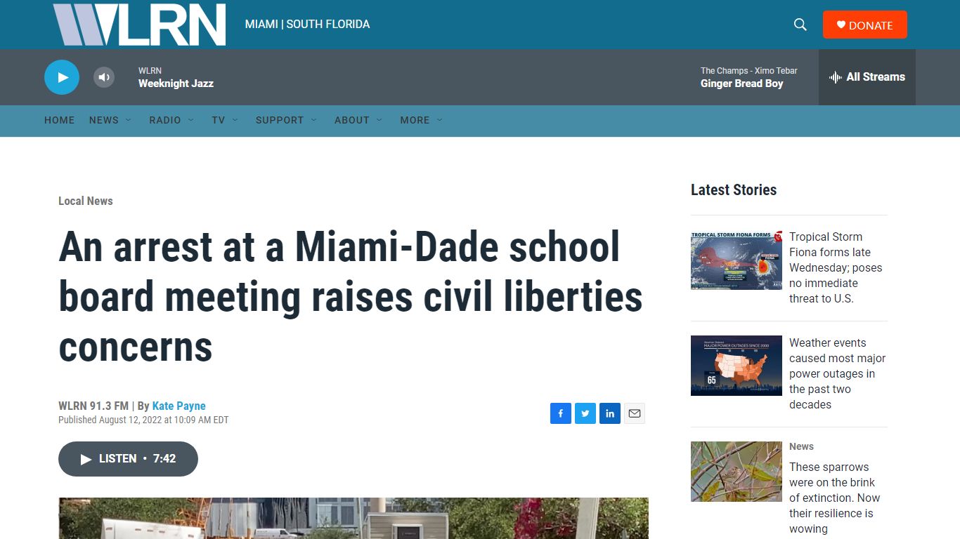 An arrest at a Miami-Dade school board meeting raises civil liberties ...